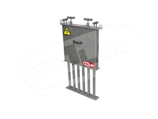 Magnetic grate separators in housing MRZ